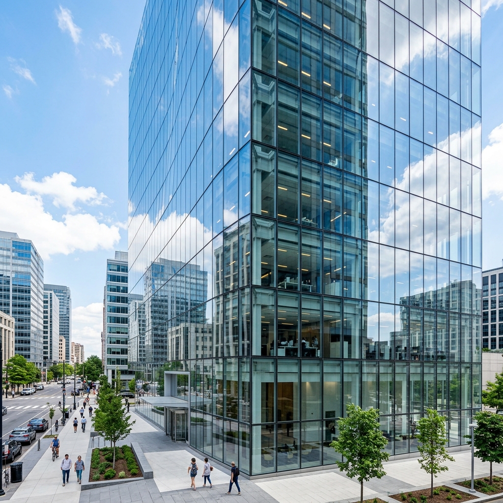 Premium structural glass glazing facade in Bangalore by GSS